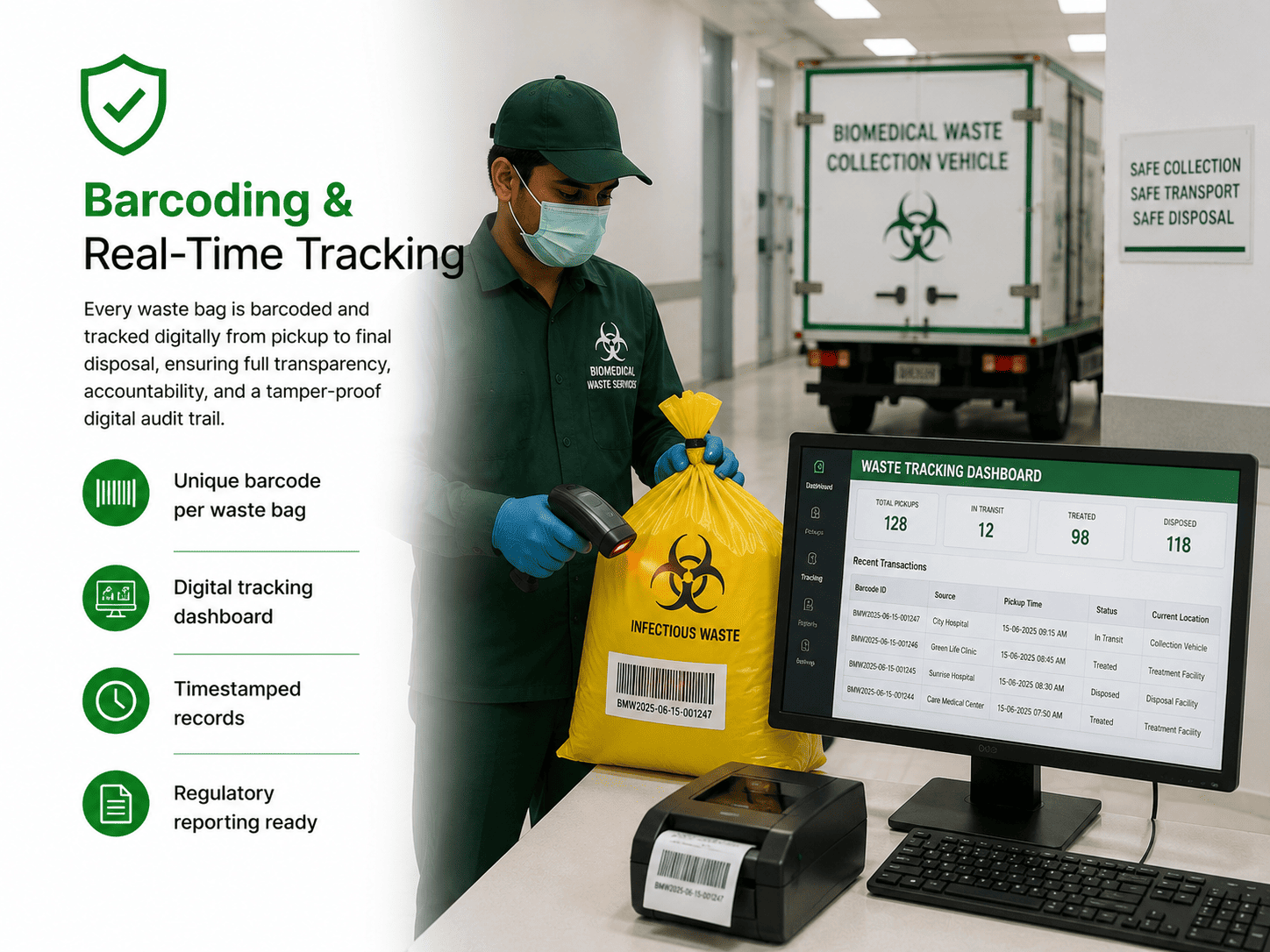 Barcoding & Real-Time Tracking — DKS Biomedical Waste